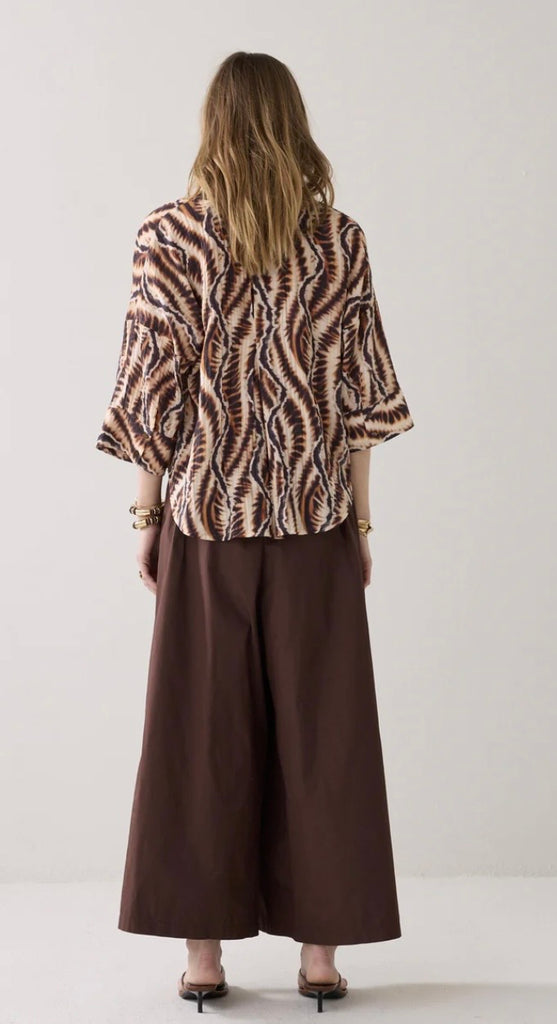 Summum Trouser taft light coffee