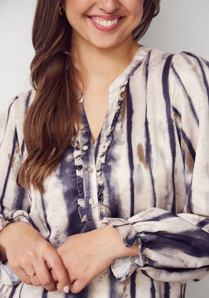 Isay Melba Flounce Blouse