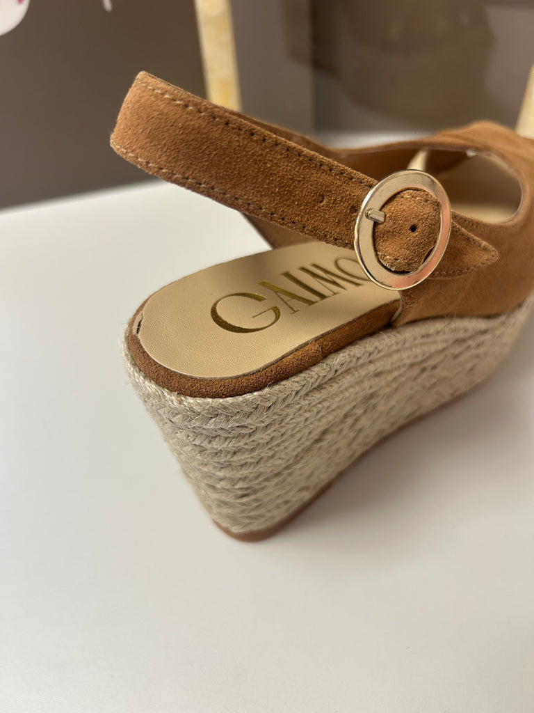 Gaimo 261070 tan suede espadrille