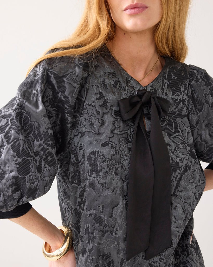 Summum black Jacquard dress