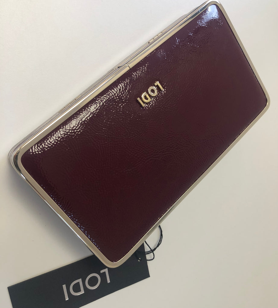 Lodi Burgundy clutch 25083