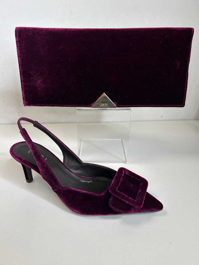 Lodi Velvet Burdeos Bag