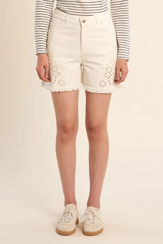Molly Bracken woven shorts Off White ZA205EE