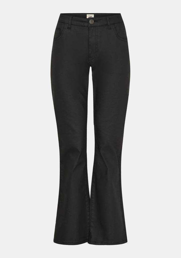 Isay Flare Coated Pant Black