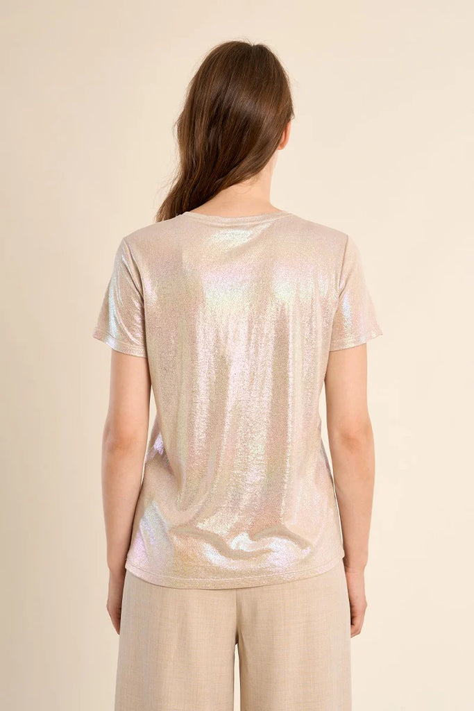 Molly knitted tee beige TS