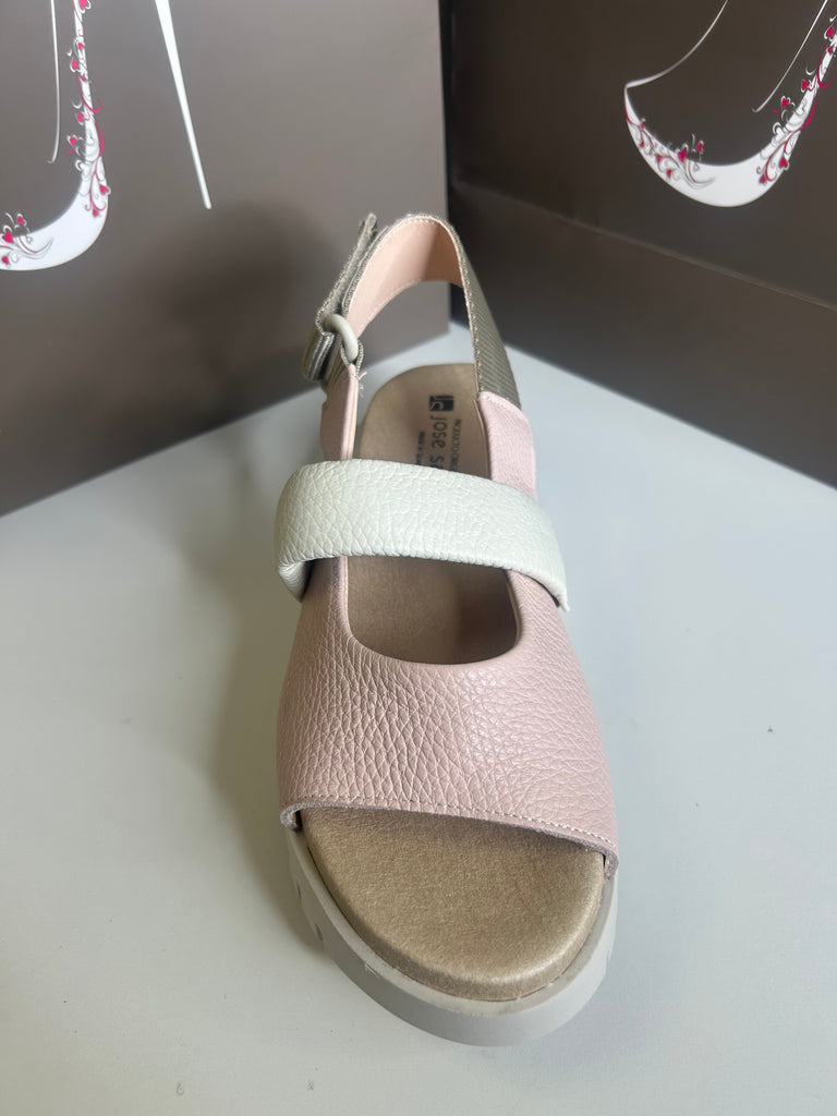 Jose Saenz 261073 sandal Bogota Hielo/Rosa