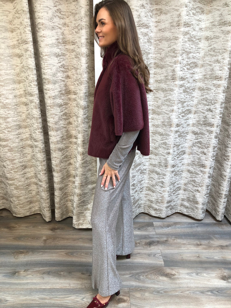 Joseph Ribkoff Merlot jacket 253924