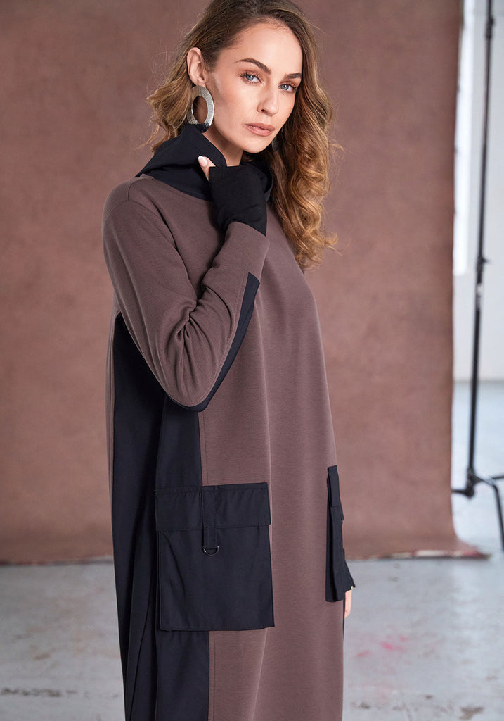 NAW25177 Cocoa/Black Dress