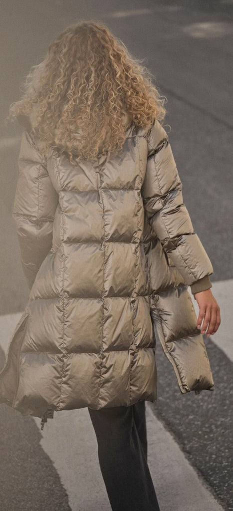 MosMosh Nova Metallic Down jkt BRINDLE