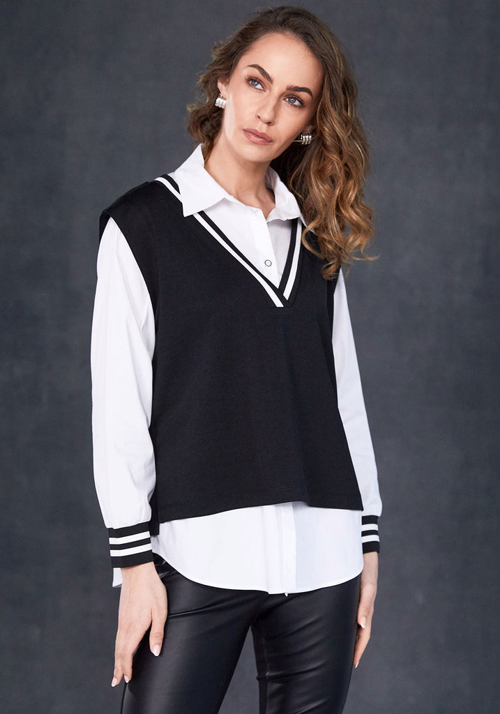 NAW25180 Black/White 2-piece