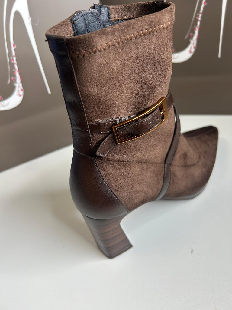 HISPANITAS VELOUR BROWN BOOT 261121