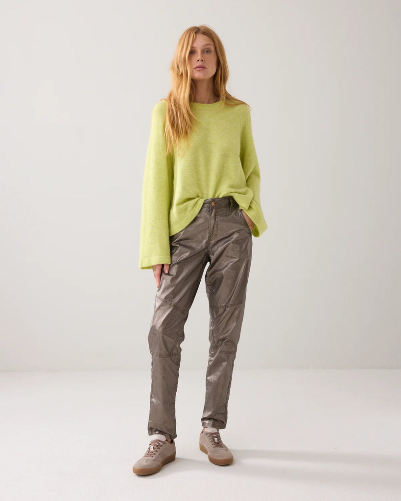 Summum Tapered Metallic Coated Twill