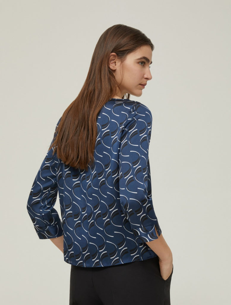 PennyBlack Navy Blouse
