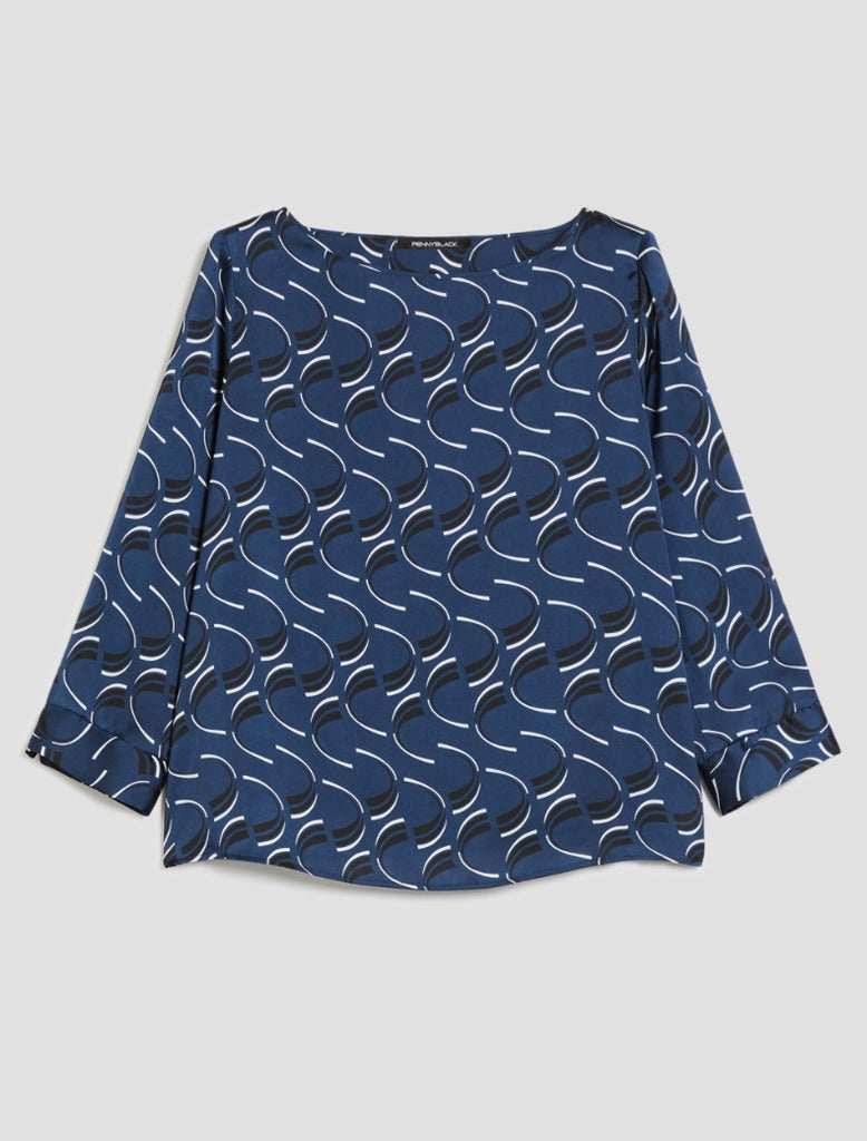 PennyBlack Navy Blouse
