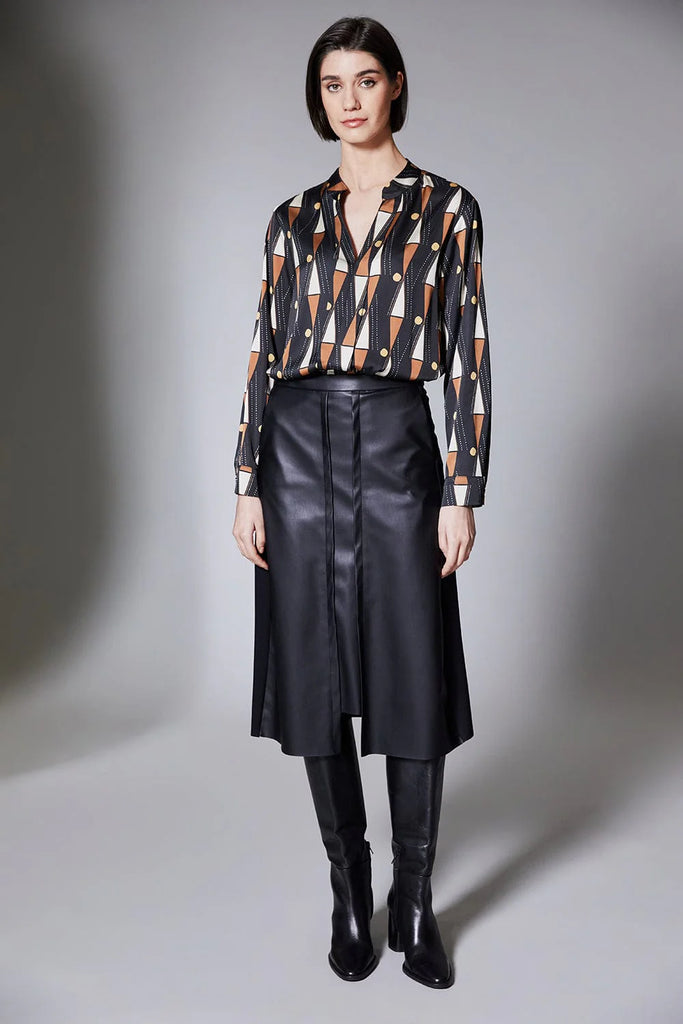 Peruzzi W25113 Pleather Skirt