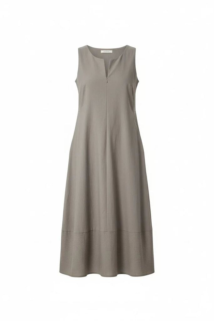 Peruzzi S26509 Technical sleeveless dress Taupe