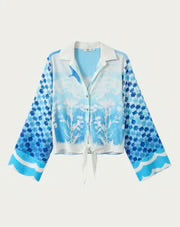 Me369 Ayla Tie Front Shirt