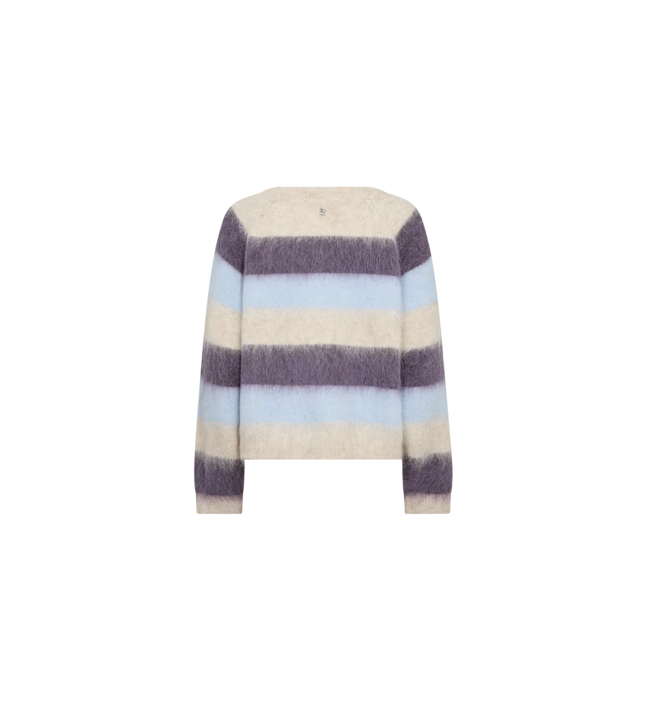MMSuvi Stripe Knit Sweet Grape