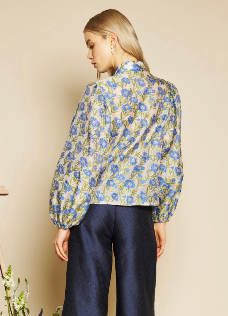 Sister Jane Iris Jacquard Box Blouse
