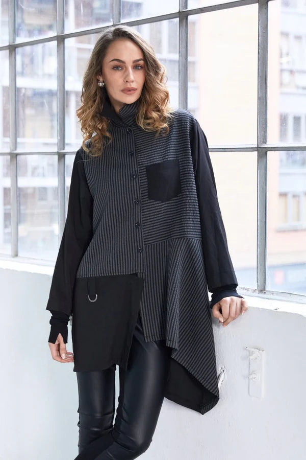 NAW25191 Striped Blouse