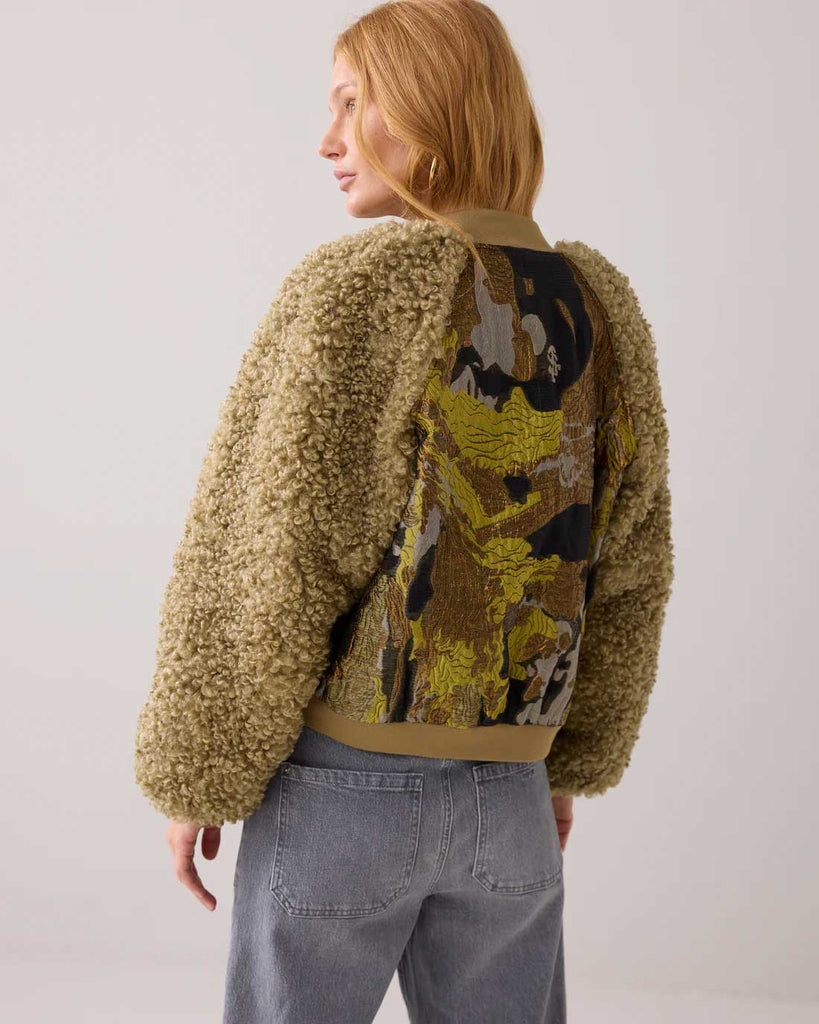 Summum Bomber Jacket Green Lentil