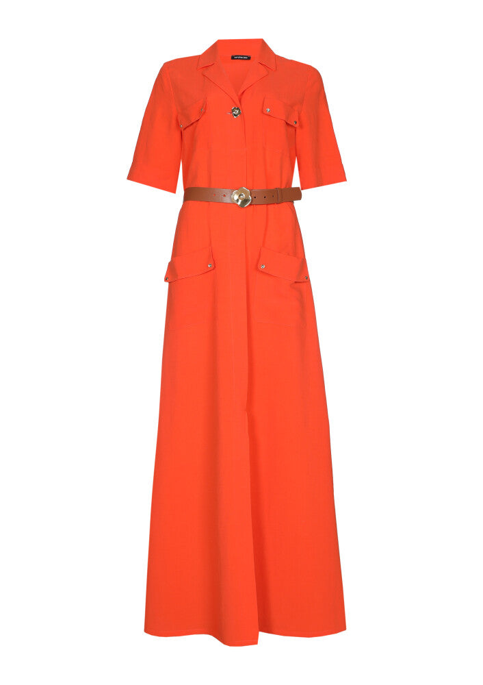 Caroline Biss Orange dress
