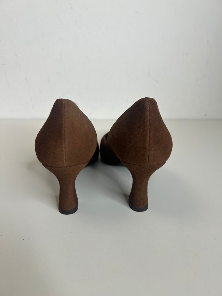 Lodi 261103 Lodi Chestnut Brown Suede Heel