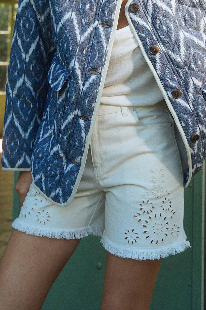 Molly Bracken woven shorts Off White ZA205EE