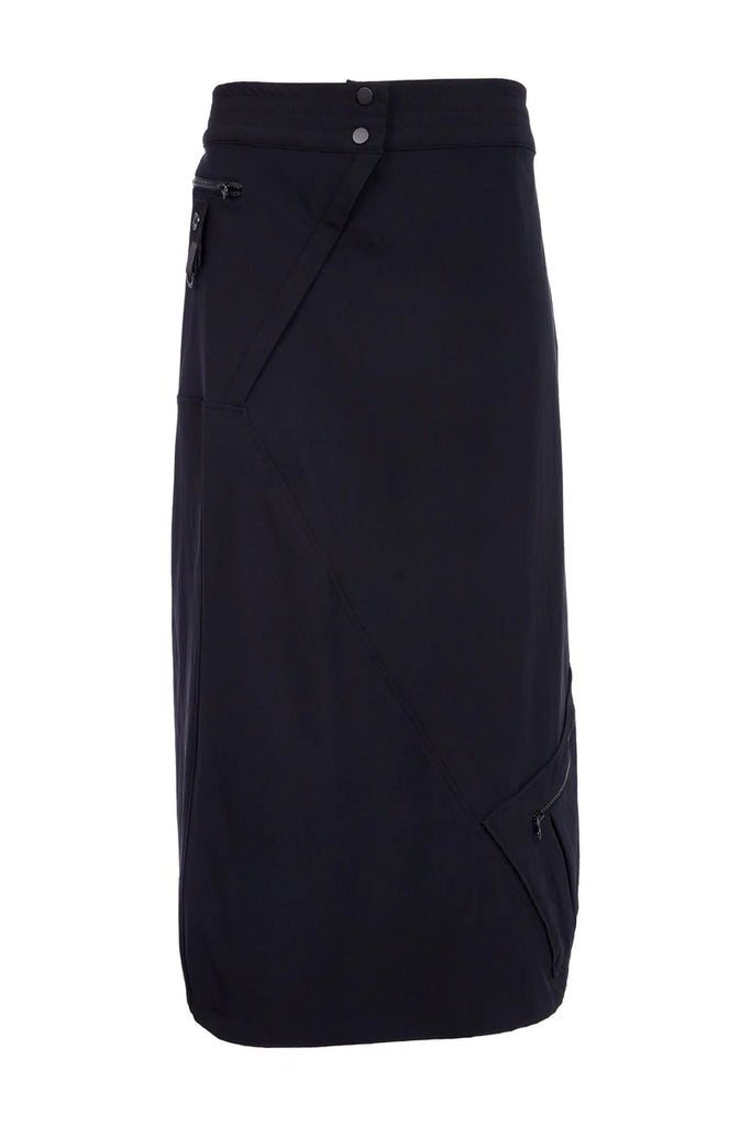 NAW25345 Black Panelled Skirt