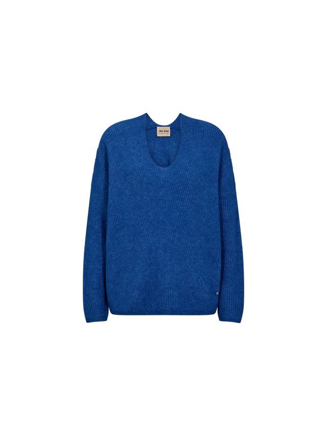 MMThora V-Neck Knit Blue Lolite