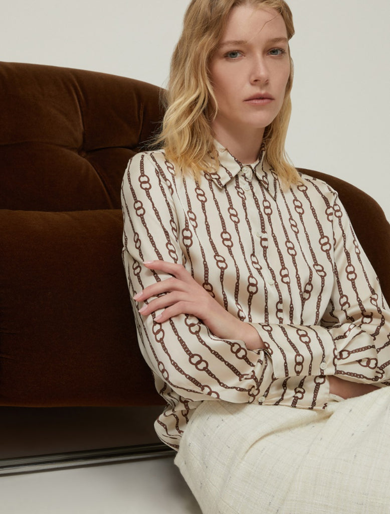 PennyBlack Blouse Cream Chain