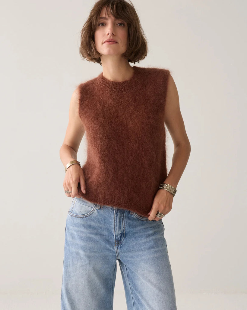 Summum Toffee Mohair Knit