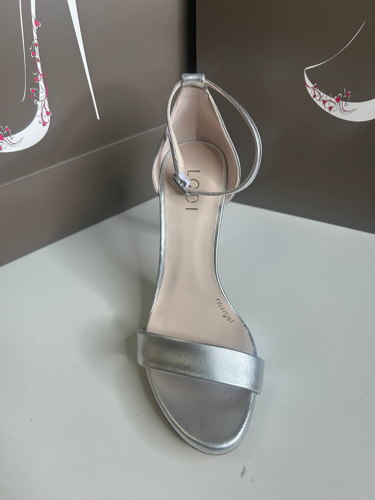 Lodi 21123 Silver slingback sandal