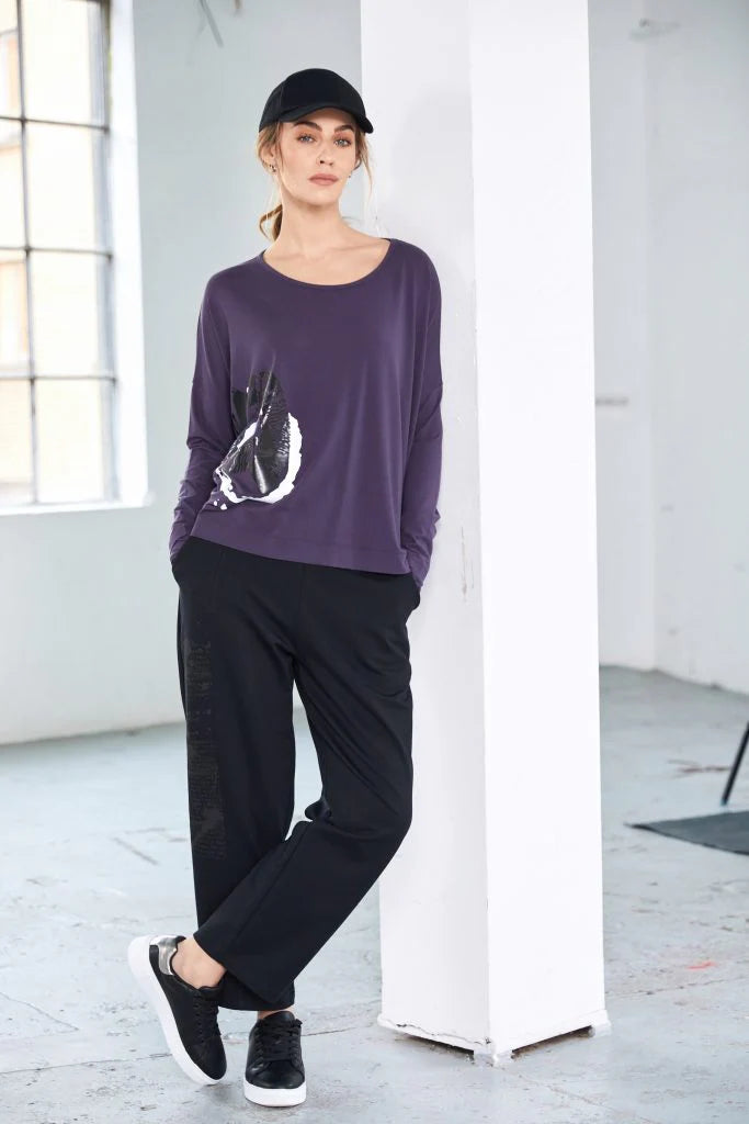 NAW25123 Slim Leg Trouser with print