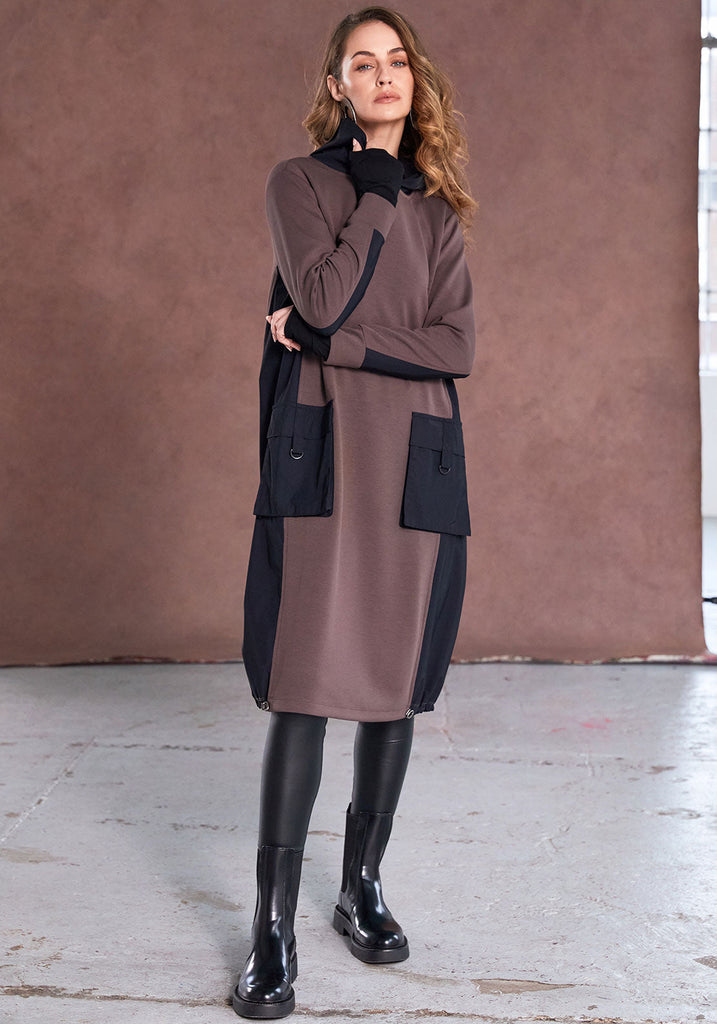 NAW25177 Cocoa/Black Dress