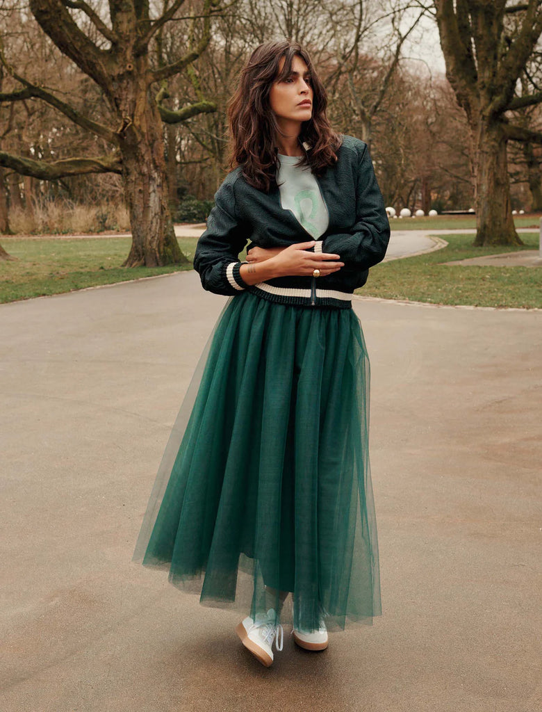 summum 11945 Emerald green skirt mesh