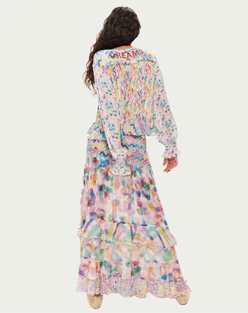 Me369 Camellia Ruffled Blouse