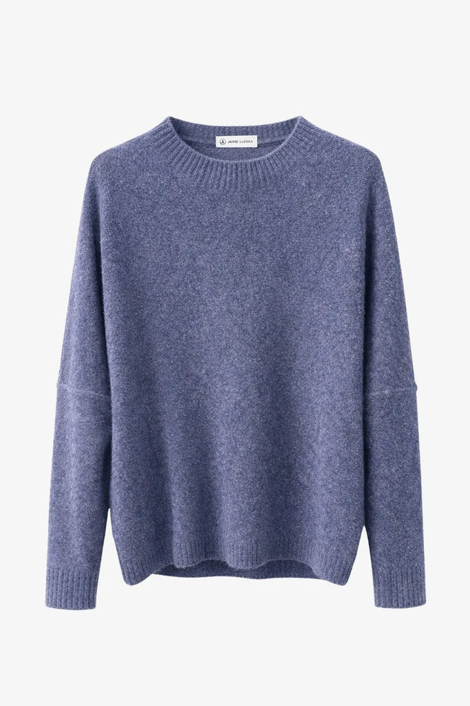 Jane Lushka Blue Velvety Pullover
