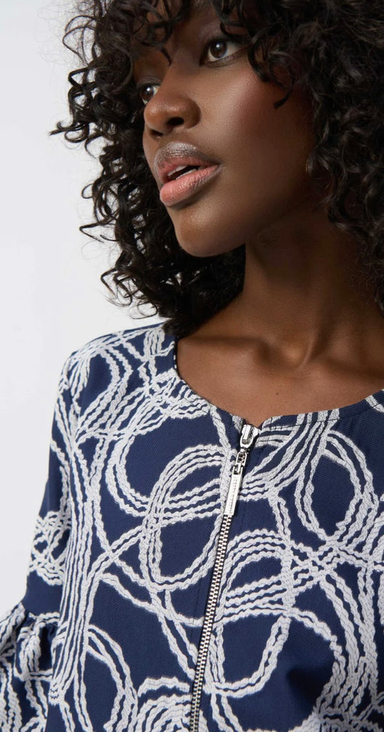 Joseph Ribkoff 251006 Navy/White Jkt