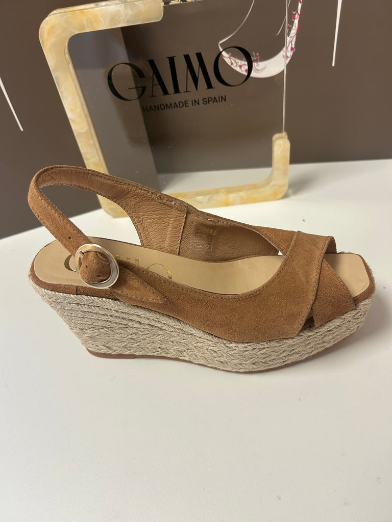 Gaimo 261070 tan suede espadrille