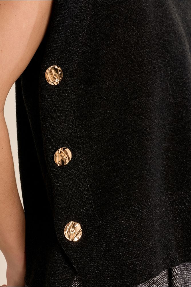 Molly Grey Sleeveless Sweater
