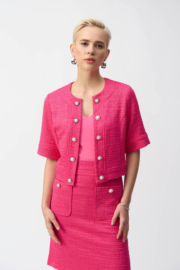 Joseph Ribkoff 251196 Jacket rose pink