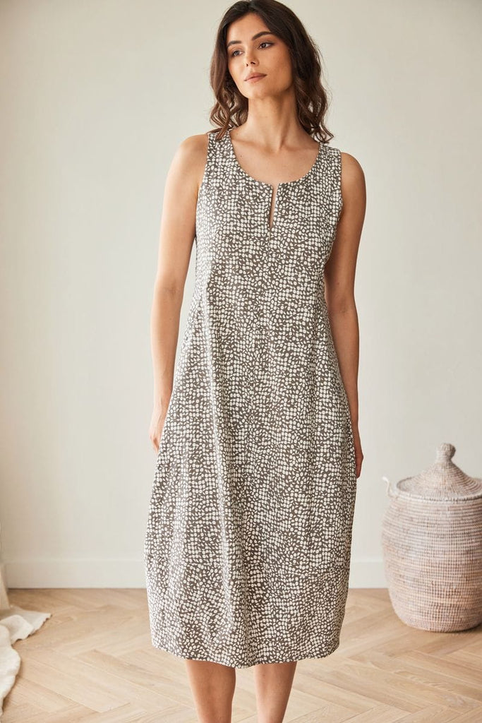 Peruzzi S26511 Sleeveless print tech dress