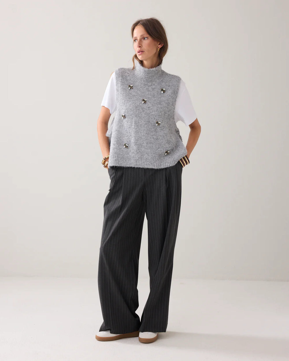 Summum Embellished Knit Mist