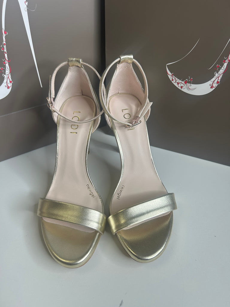 Lodi Gold slingback sandal 21122