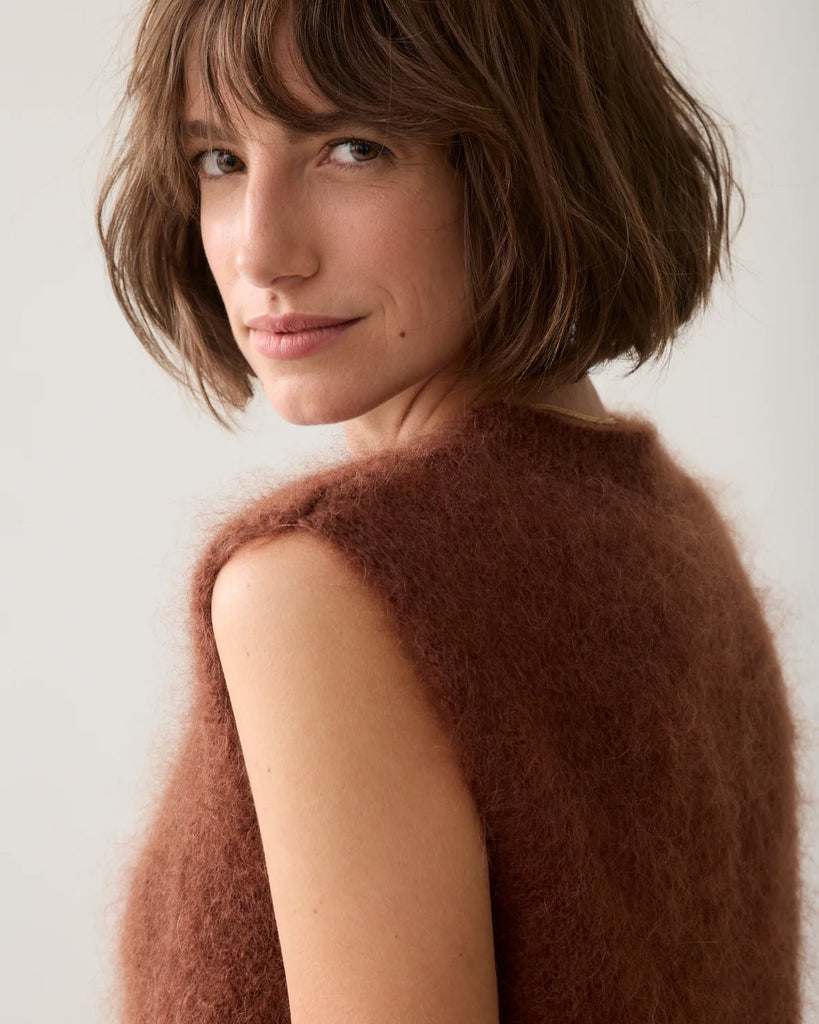 Summum Toffee Mohair Knit