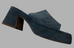 Lodi Denim Blue Suede Mule 24080