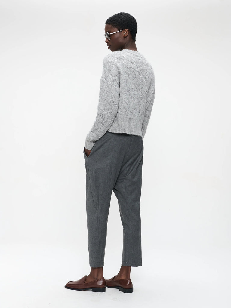 Jane Lushka Alpaca Knitted Top Ecru