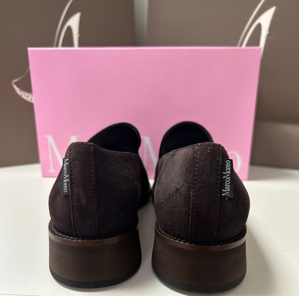 Marco Moreo Brown suede loafer 25115