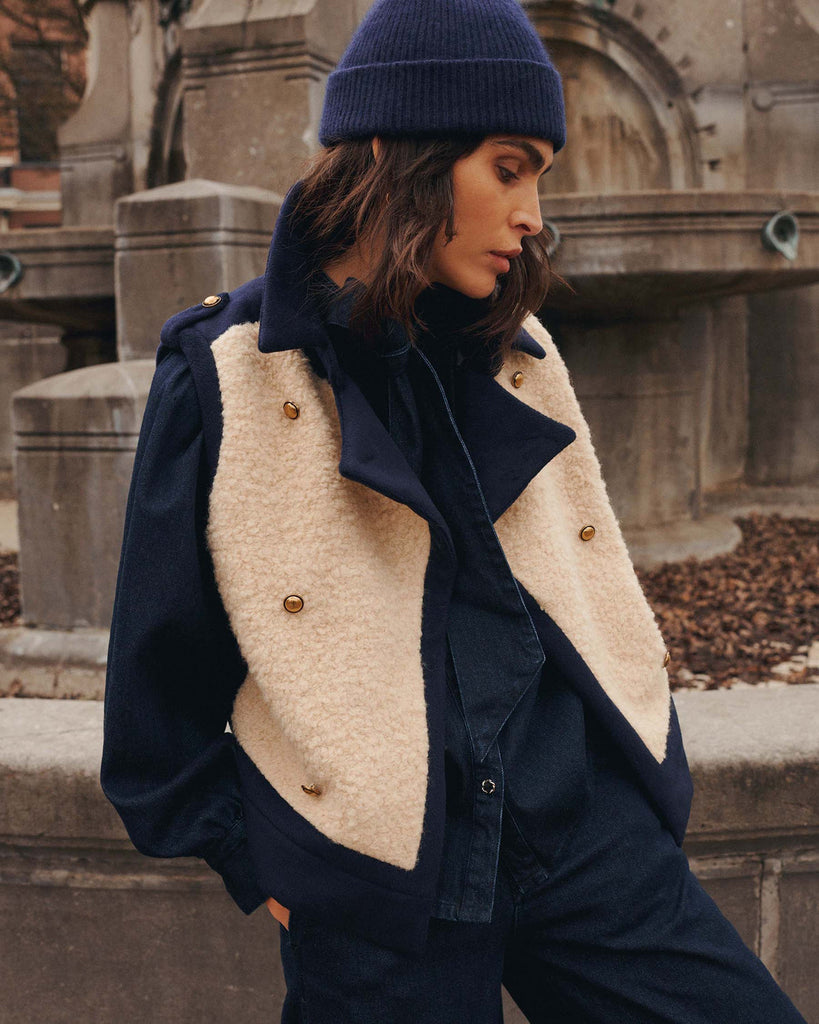 Summum Gilet in bouclé blend with wool